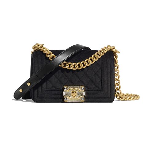 small boy chanel handbag black